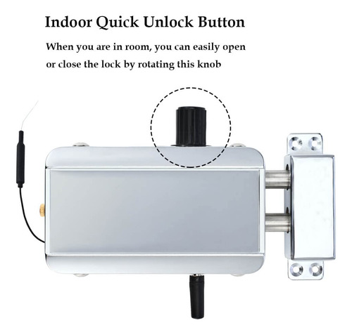 Cerradura De Puerta Electrónica Antirrobo Modelo Smartlock Control Remoto + Aplicación