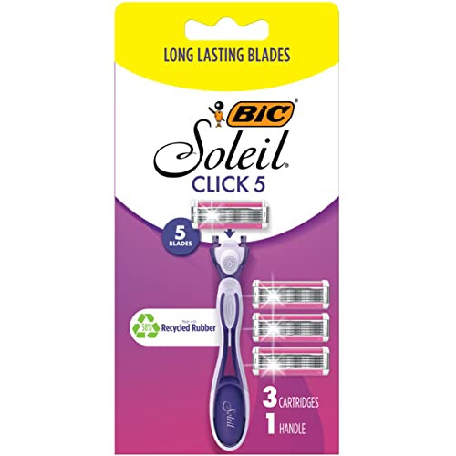 Bic Click 5 Soleil - Maquinilla Desechable Mujer, 5 Hojas