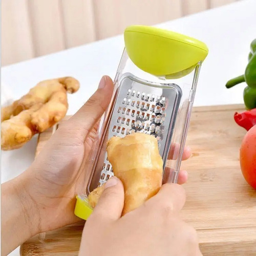 Rallador Con Contenedor Y Tapa Dispensadora