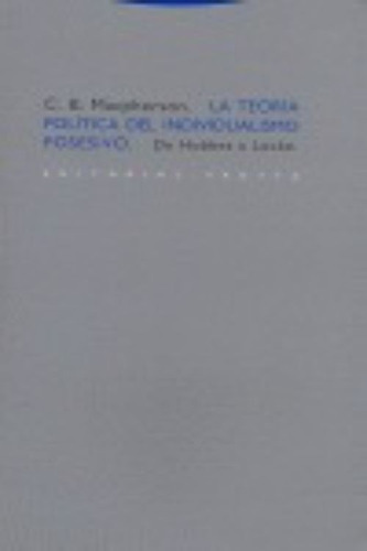 Teoria Politica Del Individualismo Posesivo - Macpherson