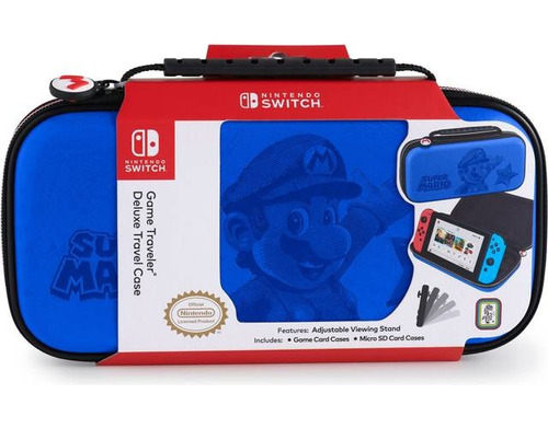 Estuche Nintendo Deluxe Travel Case Super Mario Blue