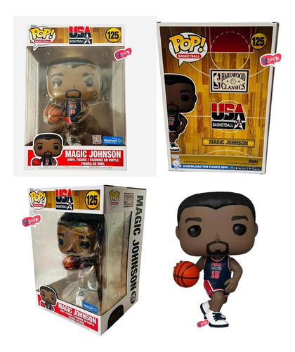 Funko Pop! Usa Basketball - Magic Johnson #125 (10 Pulgadas)