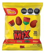 Comprar Paletas Vero De Caramelo Mix Surtido Banda Fuego 20pzs