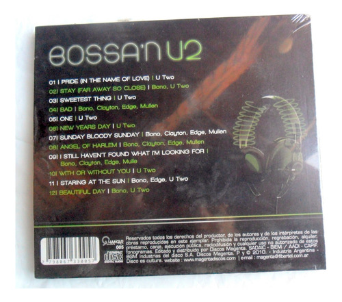 Bossa´n U2 : Versiones De Éxitos De U2 * Cd Nuevo En Stock !