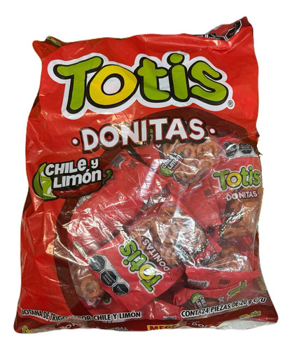 Totis Donita Chile Y Limon 24pz