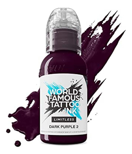 World Famous Tattoo Ink Limitless - Dark Purple 2 - Tinta Pr