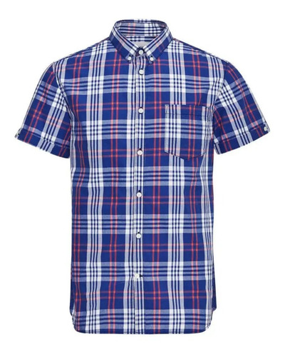 Camisa Manga Corta Hombre Cuadros - Be Yourself Tiendas