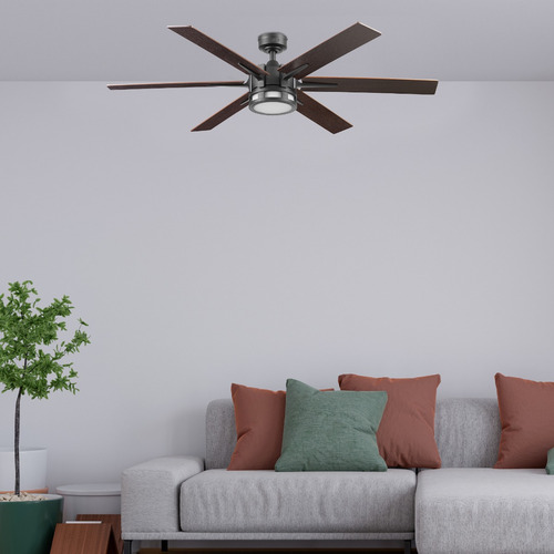 Ventilador De Techo Santana Cct 56 pulg blancos dinámicos Bronce Seis Aspas Coolfan