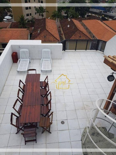 Imagem 4 de 28 de Apartamento Duplex Com 3 Dormitórios À Venda, 220 M² Por R$ 577.000,00 - Balneário Cidade Atlântica - Guarujá/sp - Ad0011