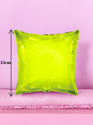 Globos Cuadrados Metálicos 18 Pulgadas Varios Colores 10 Pz