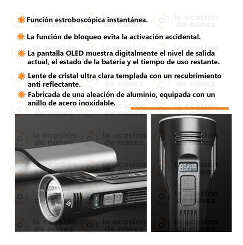 Imagen 3 de 8 de Linterna Fenix Led Profesional De Mano 3100 Lumens 253 Mts
