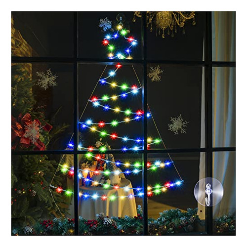 3.3ft Ventana De Navidad Silhouette Lights, Plegable Rq5rs