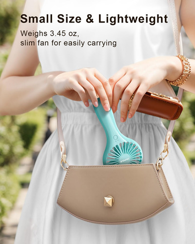 Mini Ventilador Portátil Triple Que Funciona Con Pilas, Pequ