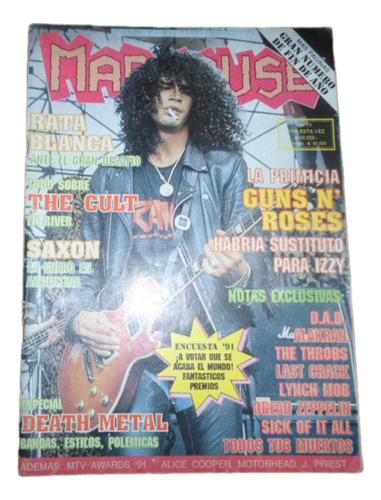 Madhouse 17 Guns N Roses The Cult Alakran Rata Blanca (Usado)