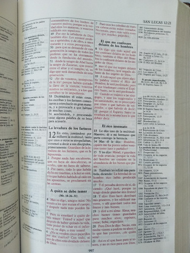 Imagen 10 de 10 de Biblia Referencia Thompson Rvr-60 Tamaño Manual Simil Piel