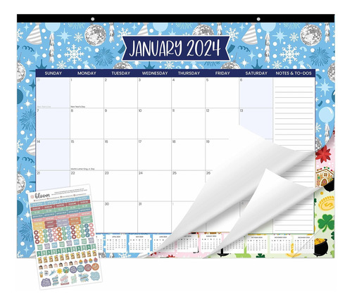 Calendario De Escritorio 2024, 21 X 16 , Gran Pad Orga...