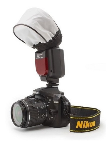 Imagen 8 de 10 de Mini Softbox Difusor Para Flash 10x13cm Pixco Nikon Canon
