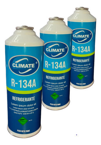 Gas Refrigerante Automotriz Climate R134 A 750g