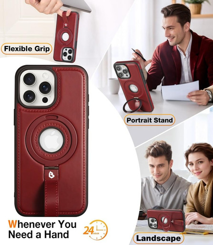 Capa Para iPhone 16 Pro Max Butaiga Capture Grip Loop Stand