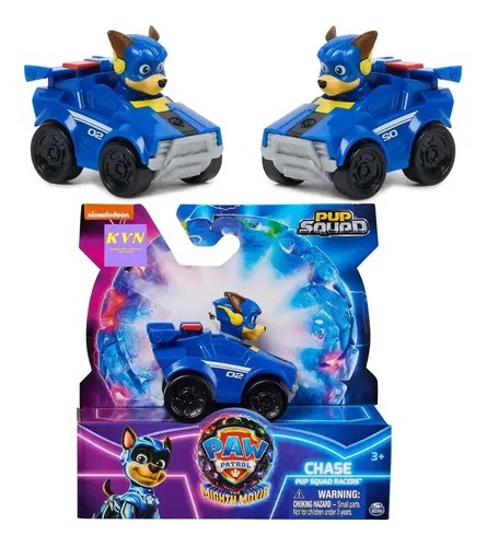 Pack Pup Squad Racers Patrulla Canina Con Lanzador De 2 Vehículos | Chase Y Ryder | +3 Años