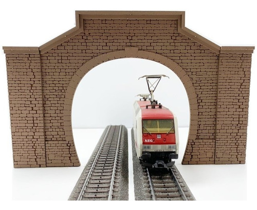 Entrada Tunel Portal Doble Ho 1/87 Miniature World Trenes