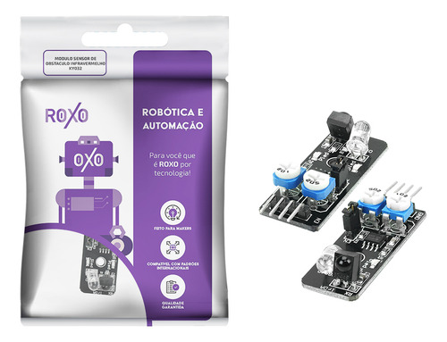 Módulo Sensor De Obstáculo Infravermelho Ky-032 - Roxo