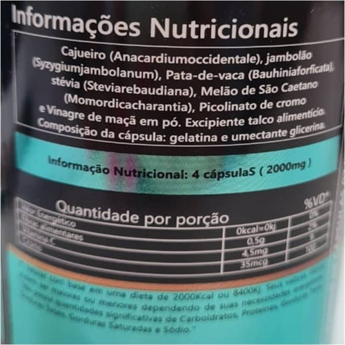 Kit 10x Glicosterol 500mg 60cáps Denature - Controle Glicose