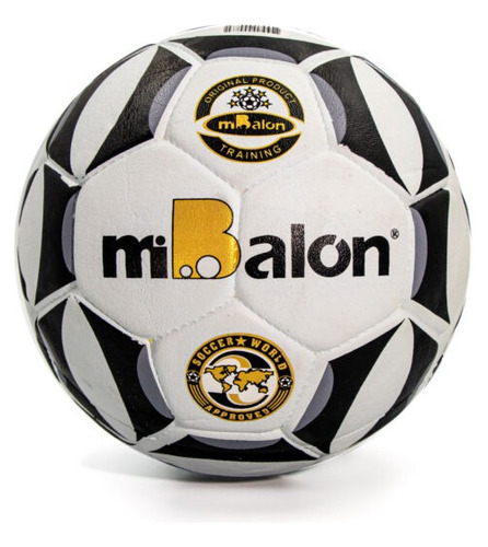 Pelota Walon Mibalón Fútbol #5 Modelo Cosido Negro