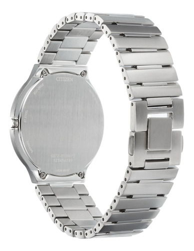 Reloj Citizen Stiletto Ar3110-52e Unisex Original Color De La Correa Plateado Color Del Bisel Plateado Color Del Fondo Negro