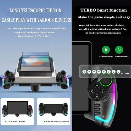 Control Gamepad Joystick Telefono/tablet Mecanico Rgb Ipega