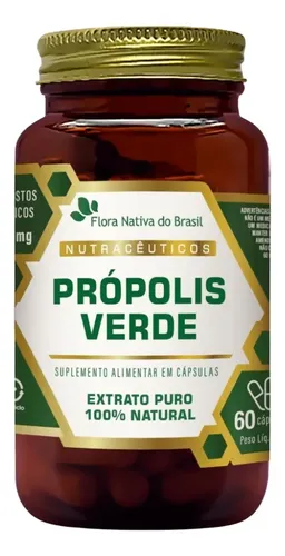 Própolis Verde Extrato Seco 60 Cápsulas Flora Nativa