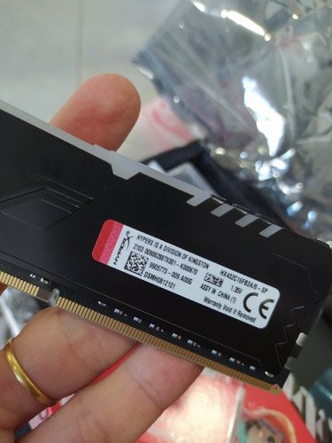 Imagem 2 de 5 de Memória Hyperx Fury Ddr4 Rgb 8gb 1x8gb Hx430c15fb3a/8