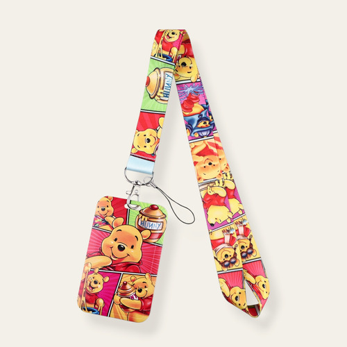 Lanyard + Portacredencial Winnie The Pooh