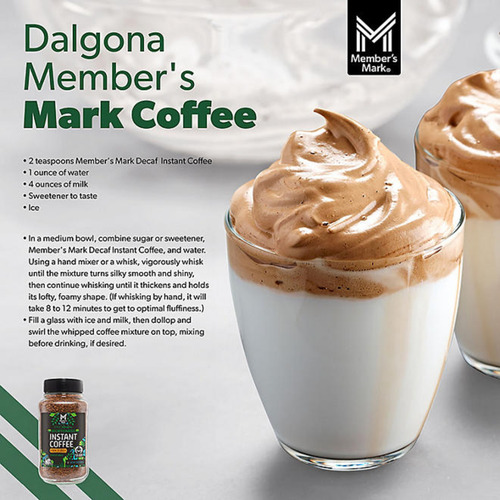 Café Instantáneo Member's Mark Colombiano Decaf, 340g.