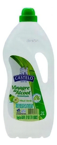 Vinagre De Álcool 6% Maçã Verde Castelo 2 Litros