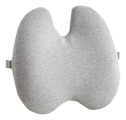 Cojín De Soporte Lumbar De Espuma Viscoelástica Gris Claro