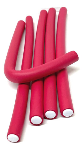 Flex Spongy - Rodillos De Barra Roja Twist-flex Pro Rizos, 5