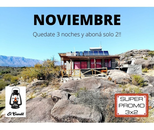 Imagen 2 de 17 de Alquiler De Cabañas Ecológicas Autosustentables Para Parejas Nono El Candil De Las Altas Cumbres