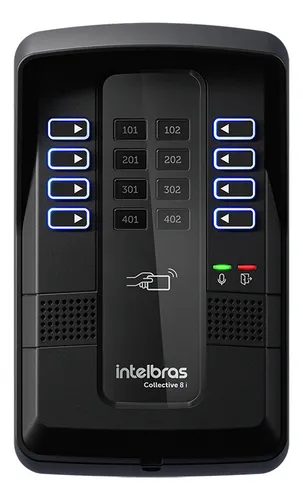 Portero eléctrico Intelbras COLLECTIVE 8i + 8 TDMI 300 negro
