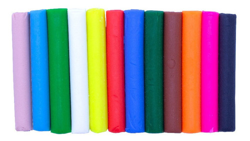 Masa Soft Acrilex 12 Colores Surtidos