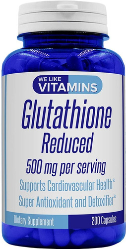 Glutathione Reducido 200 Capsulas 500mg