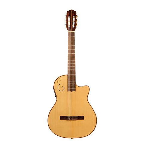 Guitarra Clasica Con Corte Media Caja Tipo Godin Ecualizador