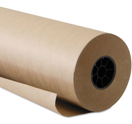 Bobina Rolo Papel Kraft 80g Natural Pardo 60cm X 130 Metros