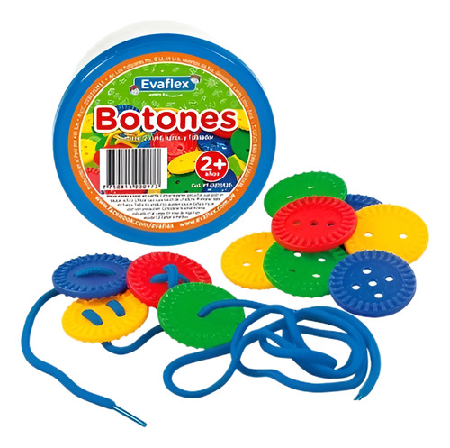 Juego Didactico Botones Logicos 20 Unidades Evaflex
