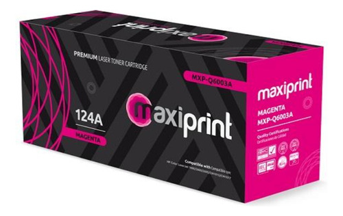 Cartucho De Toner Maxiprint Compatible Con Hp Q6003a Magenta