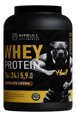 Whey Protein 2lbs Pitbull Suplementos Proteina Pitbull Sabor Chocolate