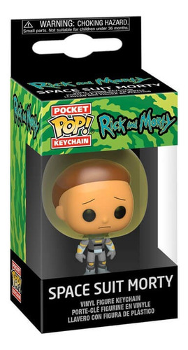 Morty Space Suit Llavero Rick & Morty Pocket Pop Coleccion Verde