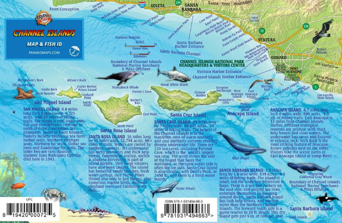 Livro: Mapa Do Parque Nacional Das Ilhas Do Canal E Cartão D