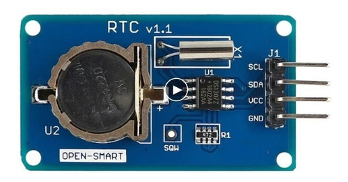 Módulo De Relógio Arduino Rtc V1.1 Ds1307 - I2c