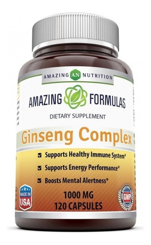 Amazing Formulas Ginseng Complex 1,000mg 120 Cápsulas 